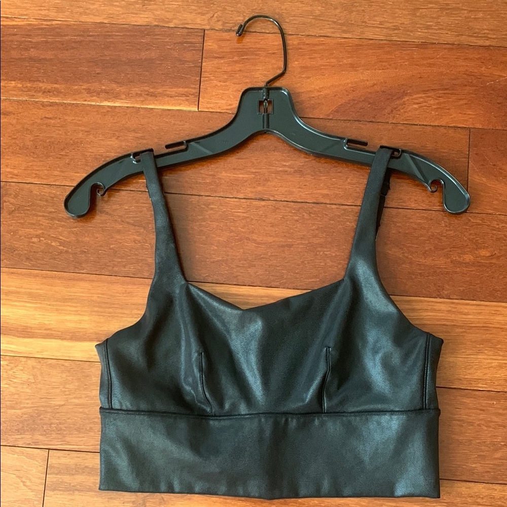 SPANX Green Bustier Crop Tank Top